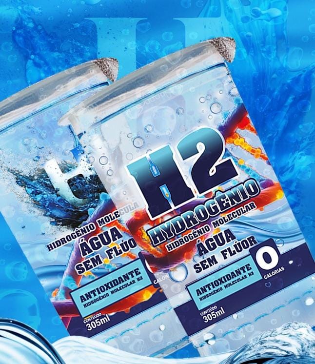 PROMOÇÃO 16 Copos HIDROGENIO MOLECULAR  SEM FLUOR PH10 305ML