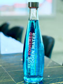 2 aguas Blue Powered 1 litro garrafa de vidro