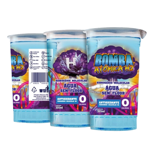 PROMOÇÃO 320 Copos Bomba Atômica - HIDROGENIO MOLECULAR PH10 305ML