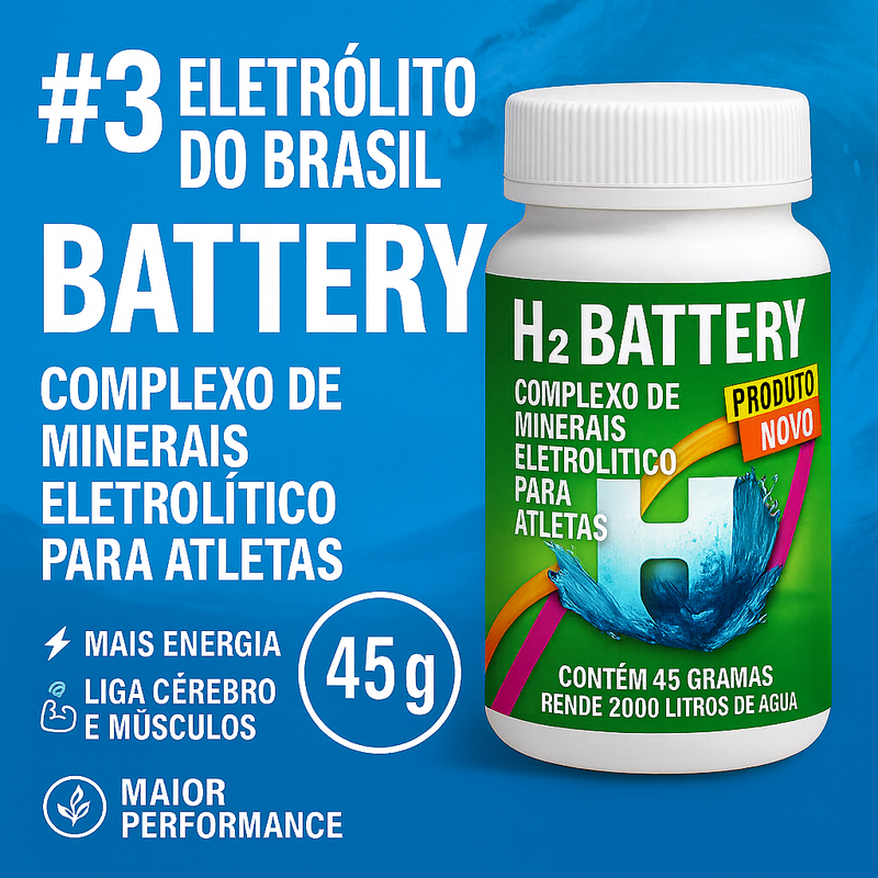 H2 Battery – Complexo de Minerais Eletrolítico para Atletas: 2000L